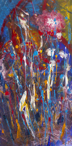 Pink Moon de Nathalie Gribinski, Pintura a la venta en Singulart