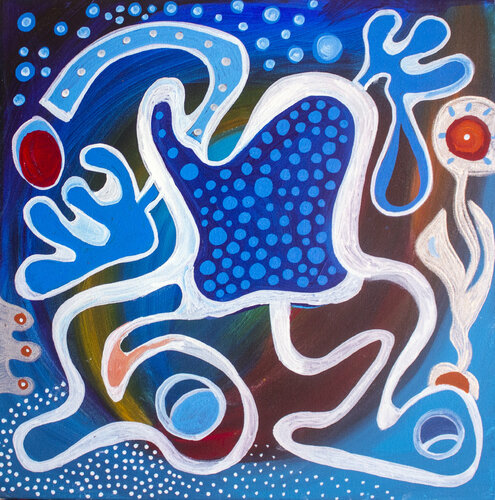 Flower Picking di Nathalie Gribinski, Pittura in vendita su Singulart