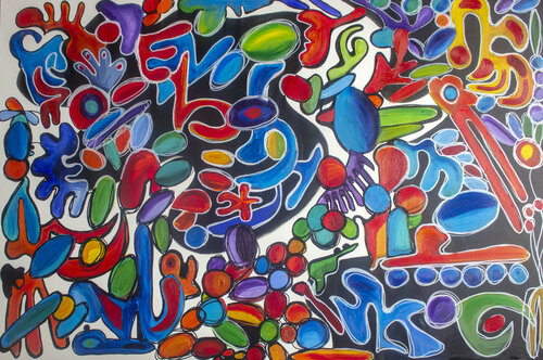 Happy Samba von Nathalie Gribinski, Malerei kaufen auf Singulart