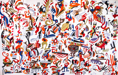 The Princess with Horns di Nathalie Gribinski, Pittura in vendita su Singulart
