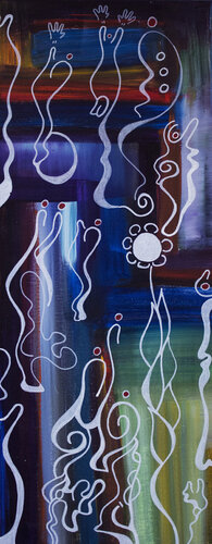 Wild Flower di Nathalie Gribinski, Pittura in vendita su Singulart