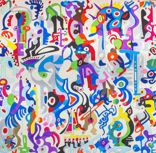 The Music Mind di Nathalie Gribinski, Pittura in vendita su Singulart