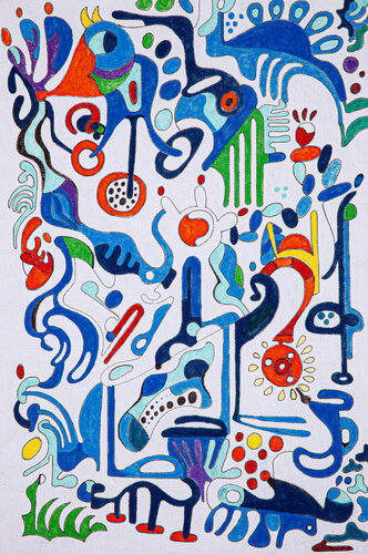 Garden of Evasion von Nathalie Gribinski, Malerei kaufen auf Singulart
