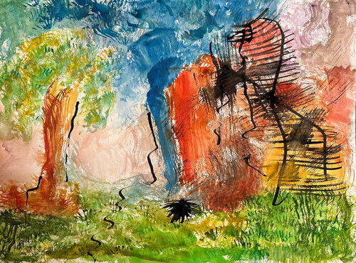 Between War and Peace par Nathalie Gribinski, Œuvre sur papier en vente sur Singulart