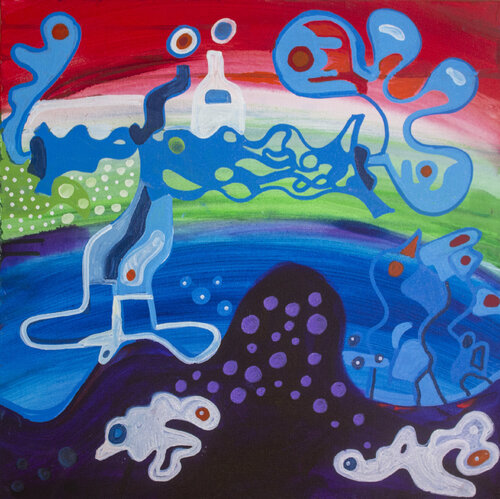 Dancing on the Lake di Nathalie Gribinski, Pittura in vendita su Singulart