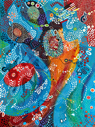 Joyous Dance de Nathalie Gribinski, Pintura a la venta en Singulart