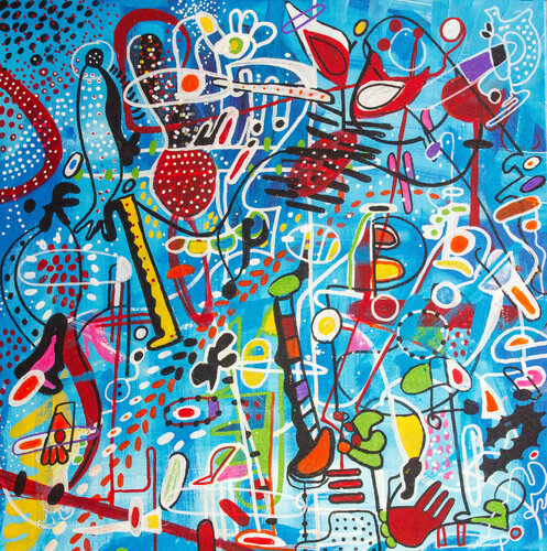 They are Coming par Nathalie Gribinski, Peinture en vente sur Singulart