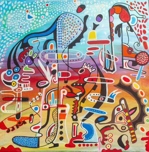 The Party di Nathalie Gribinski, Pittura in vendita su Singulart