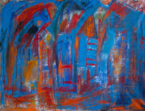 Circus in Fire von Nathalie Gribinski, Malerei kaufen auf Singulart