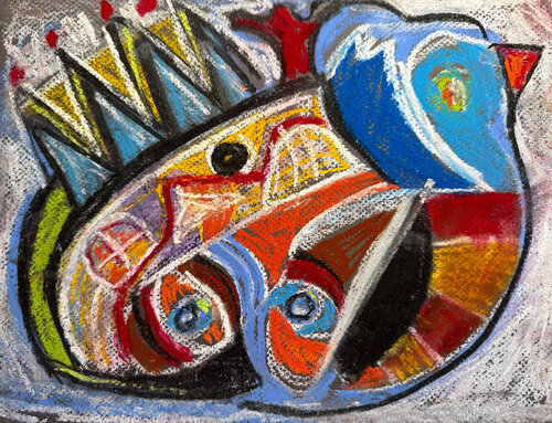 Duck Traveling by Nathalie Gribinski, Work on Paper for Sale on Singulart