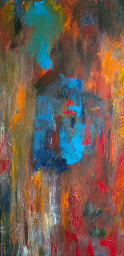 Blue Horse par Nathalie Gribinski, Peinture en vente sur Singulart