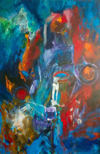 Tragedy par Nathalie Gribinski, Peinture en vente sur Singulart