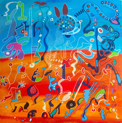 Flying Souls von Nathalie Gribinski, Malerei kaufen auf Singulart