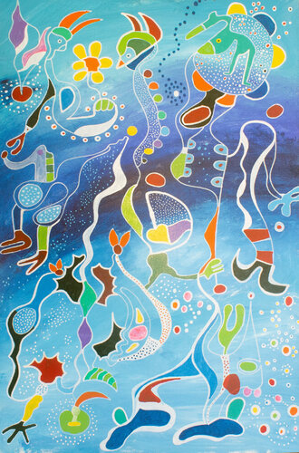The Dialogue by Nathalie Gribinski, Painting for Sale on Singulart
