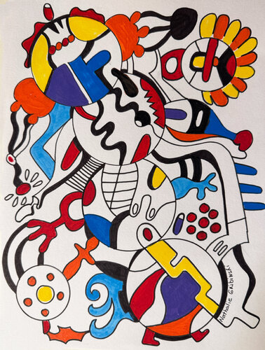 The Play of Powers von Nathalie Gribinski, Zeichnungen kaufen auf Singulart