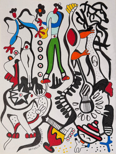 The Rhythm of US von Nathalie Gribinski, Zeichnungen kaufen auf Singulart