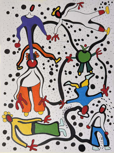 Tangled Constellations di Nathalie Gribinski, Disegno in vendita su Singulart