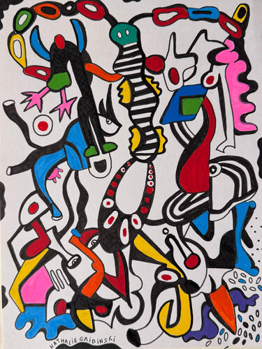 Carnival of Curiosity by Nathalie Gribinski, Drawing for Sale on Singulart