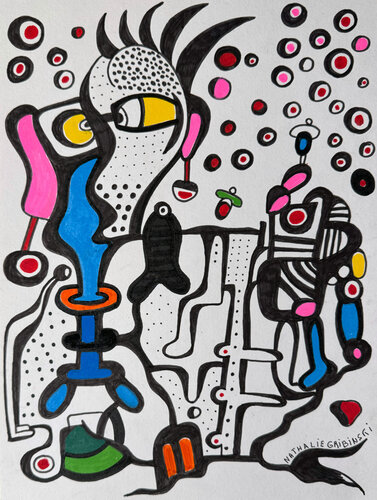 The Thinking Root de Nathalie Gribinski, Dibujo a la venta en Singulart