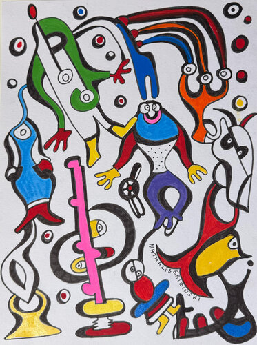 Celestial Jamboree by Nathalie Gribinski, 소묘 for Sale on Singulart