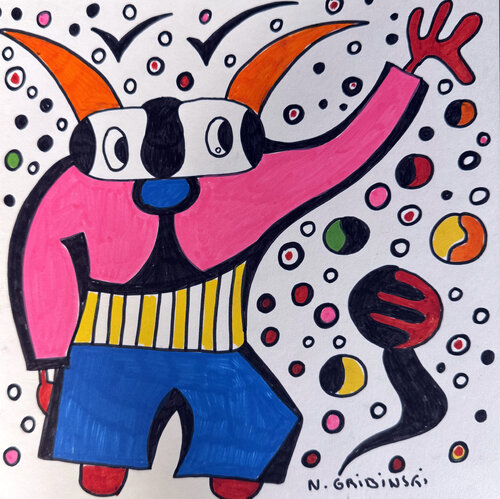 Calling the Stars par Nathalie Gribinski, Œuvre sur papier en vente sur Singulart