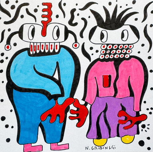 Electric Affection by Nathalie Gribinski, Work on Paper for Sale on Singulart