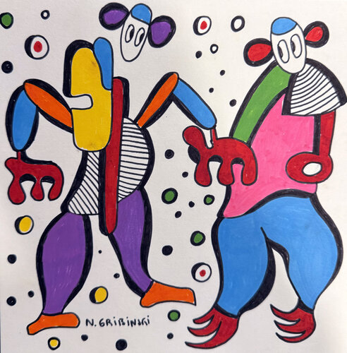 Entwined par Nathalie Gribinski, Œuvre sur papier en vente sur Singulart