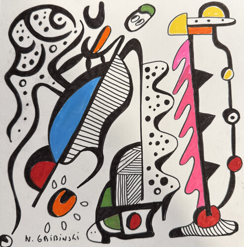 Inner Orbits by Nathalie Gribinski, Work on Paper for Sale on Singulart