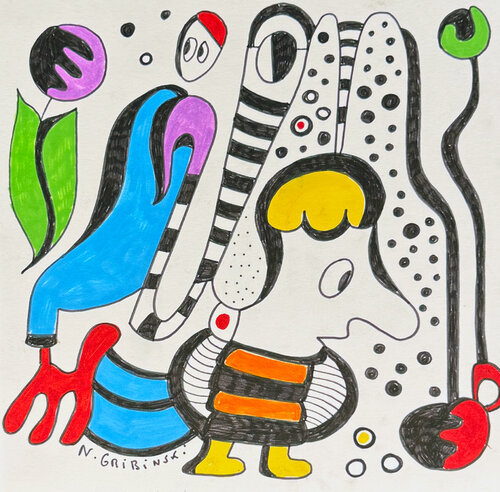 Song of the Hidden Bloom par Nathalie Gribinski, Œuvre sur papier en vente sur Singulart