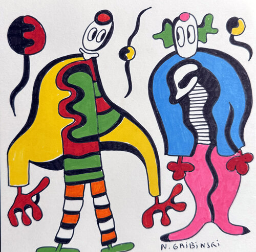 The Dream of Two by Nathalie Gribinski, Work on Paper for Sale on Singulart