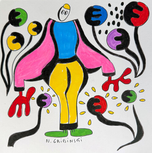 The Maestro of Joy par Nathalie Gribinski, Œuvre sur papier en vente sur Singulart