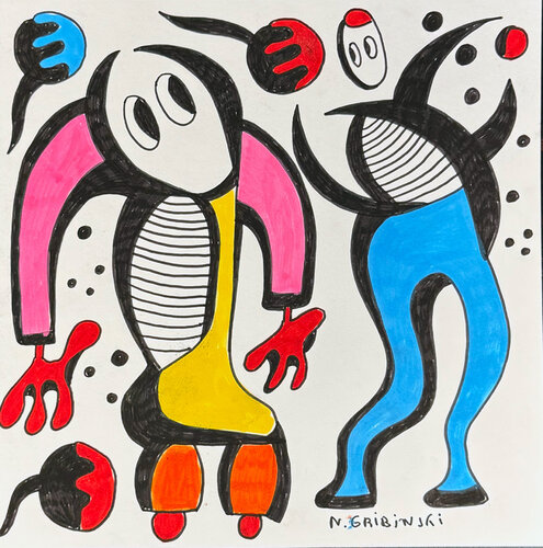 Breathe of the Infinite by Nathalie Gribinski, Work on Paper for Sale on Singulart