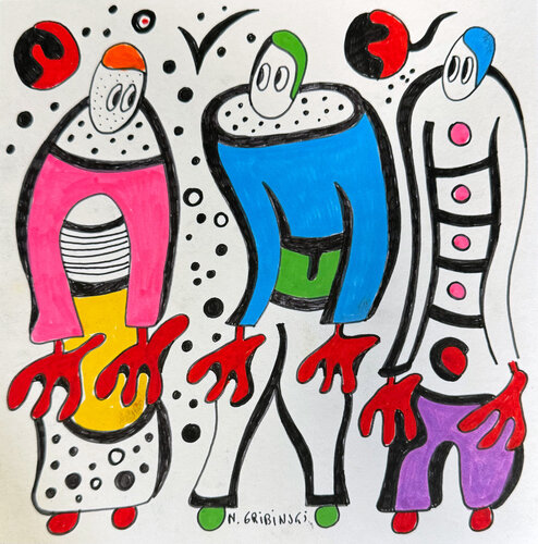 Wings of the Invisible by Nathalie Gribinski, Work on Paper for Sale on Singulart