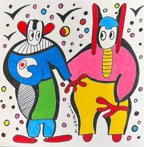 Echo of Companionship par Nathalie Gribinski, Œuvre sur papier en vente sur Singulart