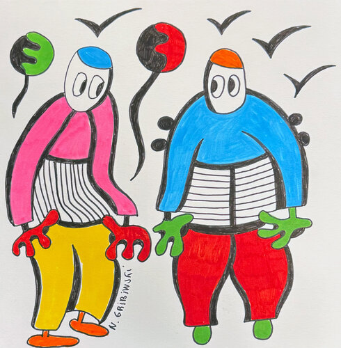 Parallel Thoughts by Nathalie Gribinski, 종이 for Sale on Singulart