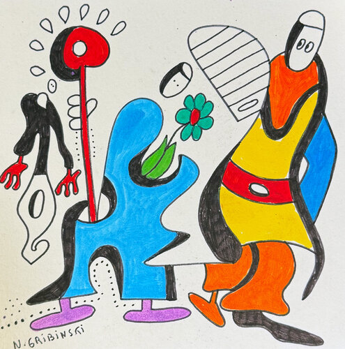 Gesture of Kindness par Nathalie Gribinski, Œuvre sur papier en vente sur Singulart