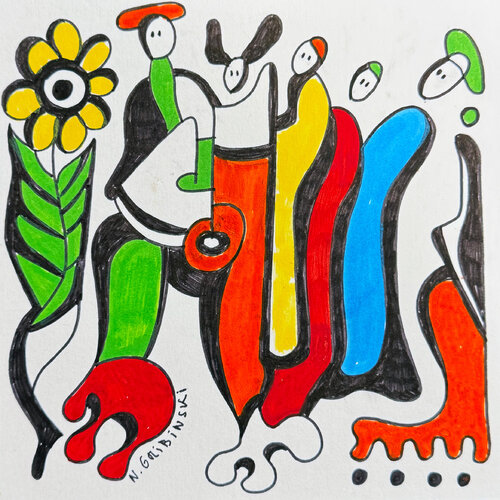 The Garden of voices par Nathalie Gribinski, Œuvre sur papier en vente sur Singulart