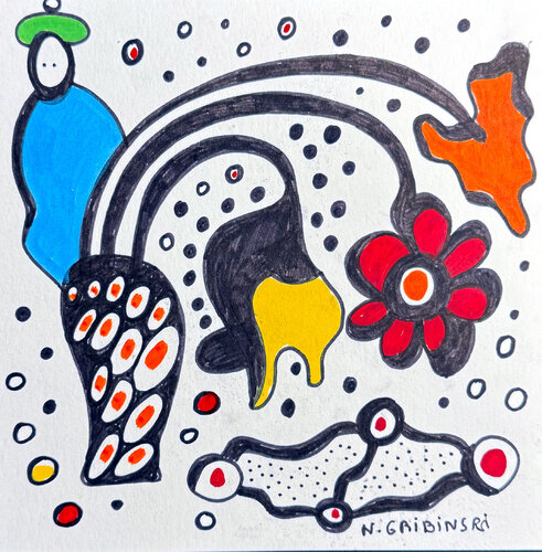 Whispers of Bloom by Nathalie Gribinski, Work on Paper for Sale on Singulart