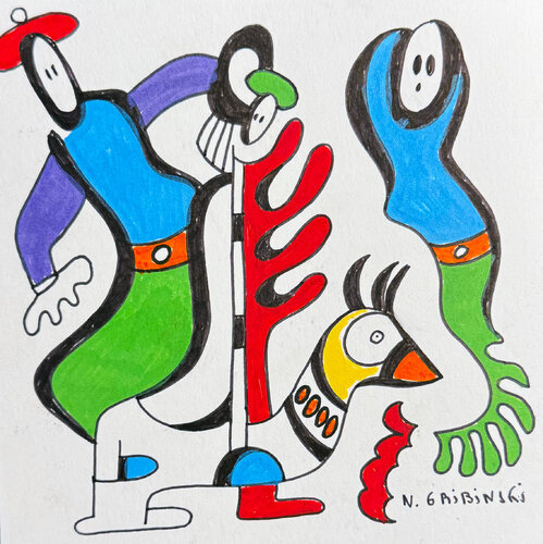 The Bird of Connection von Nathalie Gribinski, Werk auf Papier kaufen auf Singulart