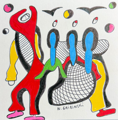 The Circle of Motion par Nathalie Gribinski, Œuvre sur papier en vente sur Singulart