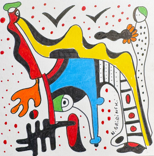Rise and Flow par Nathalie Gribinski, Œuvre sur papier en vente sur Singulart