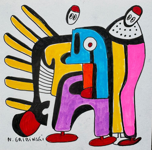 The Pulse Between Us par Nathalie Gribinski, Œuvre sur papier en vente sur Singulart