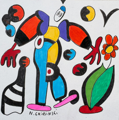 Spring Gesture van Nathalie Gribinski, Werk op papier te koop op Singulart