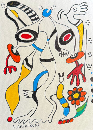 Kindred Forms von Nathalie Gribinski, Werk auf Papier kaufen auf Singulart