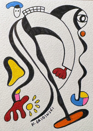 The Keeper of Light by Nathalie Gribinski, Work on Paper for Sale on Singulart