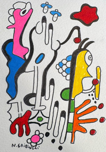 The Dream Pollinators par Nathalie Gribinski, Œuvre sur papier en vente sur Singulart