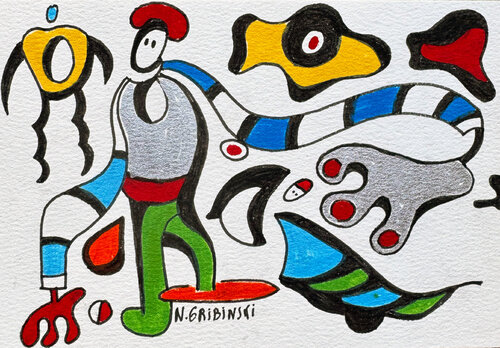 Dance of the Limbs par Nathalie Gribinski, Œuvre sur papier en vente sur Singulart