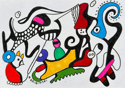 The Dream Performer par Nathalie Gribinski, Œuvre sur papier en vente sur Singulart