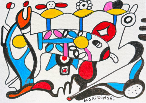 Between Water and Air par Nathalie Gribinski, Œuvre sur papier en vente sur Singulart