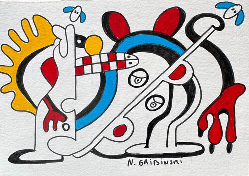 Rhythm of Awakening par Nathalie Gribinski, Œuvre sur papier en vente sur Singulart